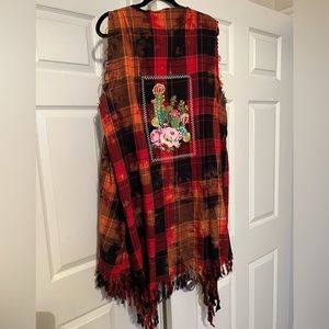 ❤️ Plus Size Plaid Cactus Vest ❤️